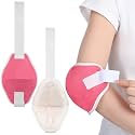2 Pcs Sheepskin Elbow Cushion for Elderly Elbow Pad, Rose Red