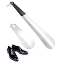2 PCS Shoe Wearing Stick, Shoe Horn, Shoe Horn Long Handle, Stainless Steel Shoe Horn Long Handle with Soft Grip, Short Handle Shoe Stick for Wearing, Shoe Accessories for Men, Women, Seniors
