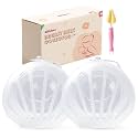2 PCS Silicone Breast Milk Collectors for Breastfeeding，2.5oz/75ml Silicone Hands Free Breast Pump ，BPA-Free Soft Breast Shel，Breastfeeding Essentials
