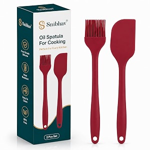 2 pcs silicone oil spatula set for cooking bbq amp baking