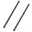 2 Pcs Small Tension Rod 16-28 inch Spring Rod, Tension Rod Spring Tension Rod, Small Tension Curtain Rod, Mini Tension Rods for Closet, Cabinets, Cupboard, Drawers, Black