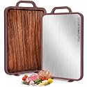 2 Pcs Titanium Cutting Board, 16'' X 10.6'' X 0.8'' 17.5'' X 11'' X 0.8''