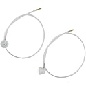 2 Pcs White 2XAerosol Nozzle w/ 19.69in. 360 Degrees Extension Hose for Male Stem Spray Cans Fluid Auto Car Nozzle Film 4.5mm Extension H3C9 Spray Guns and Accessories