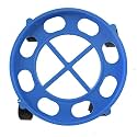 Vishva Blue Colour Durable Plastic Gas Cylinder Trolley with Wheels | Gas Trolly | Lpg Cylinder Stand -Blue, 1 Piece
