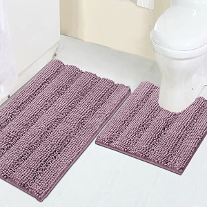 2 Piece Bathroom Rug Set with Toilet