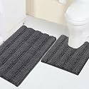 2 Piece Bathroom Rug Set with Toilet