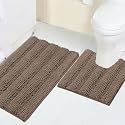 2 Piece Bathroom Rug Set with Toilet