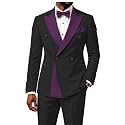 2 Piece Double Breasted Suit for Men Blazer Pants Tuxedo for Wedding Prom