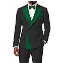 2 Piece Double Breasted Suit for Men Blazer Pants Tuxedo for Wedding Prom