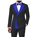 2 Piece Double Breasted Suit for Men Blazer Pants Tuxedo for Wedding Prom