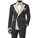 2 Piece Double Breasted Suit for Men Blazer Pants Tuxedo for Wedding Prom