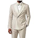 2 Piece Double Breasted Suit for Men Blazer Pants Tuxedo for Wedding Prom