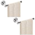 2-Piece Hand Towel Holder - 9" Bathroom Towel Holder - Chrome