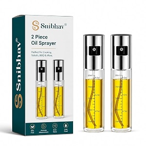2 piece oil sprayer set 90ml oil dispenser bottles for cooking