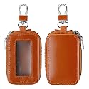 2 Pieces Leather Car Key Chain Case Holder Car Key Case Key Fob Protector Car Key Fob Cover Case