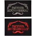 2 Pieces Patches I'm Your Huckleberry Funny Tactical Military Morale Patch Hook & Loop Tactical Patch