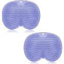 2 Pieces Shower Foot Scrubber Mat Hands Free Back Scrubber for Shower Wall Mounted Bath Massage Pad Back Scrubber Back with Non Slip Suction Cups Foot Cleaner for Men Women (Blue)