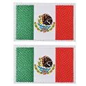 2 Pieces Tactical Mexico Flag Patch Mexico Military Uniform Emblem Patches