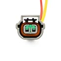 2-Pin Waterproof Automotive Electrical Connector with Wire Pigtail – Male Plug for Car, Bike, Truck, ECU, Sensor – Heat-Resistant Nylon (Pack of 1) (MLH-43).