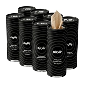 2 ply bamboo car tissue black 8 tubes x 80 pulls each 640 pulls cylindrical tissue roll for car cup holder travel office home use chemical free and 100 natural  8 tubes