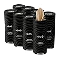 2 Ply Bamboo Car Tissue Black (8 Tubes X 80 Pulls Each) 640 Pulls Cylindrical Tissue Roll for Car Cup Holder Travel Office Home Use Chemical Free And 100% Natural | 8 Tubes