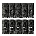 2 Ply Bamboo Car Tissue Black (10 Tubes X 80 Pulls Each) 800 Pulls Cylindrical Tissue Roll for Car Cup Holder Travel Office Home Use Chemical Free And 100% Natural | 10 Tubes