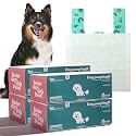 2-Ply Dog Poop Bags with Paper Towels,Leak-Proof, 200 Pieces