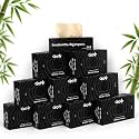 2 ply Facial Tissues Black (10 Boxes X 100 Tissues) 1000 Tissues Eco Friendly Tissue Paper for Home Made from 100% Natural Bamboo Chemical Free Soft Absorbent Tissue Paper | 10 Boxes