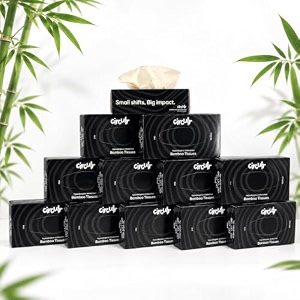 2 ply facial tissues black 12 boxes x 100 tissues 1200 tissues eco friendly tissue paper for home made from 100 natural bamboo chemical free soft absorbent tissue paper  12 boxes