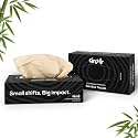 2 ply Facial Tissues Black (2 Boxes X 100 Tissues) 200 Tissues Eco Friendly Tissue Paper for Home Made from 100% Natural Bamboo Chemical Free Soft Absorbent Tissue Paper | 2 Boxes