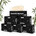 2 ply Facial Tissues Black (6 Boxes X 100 Tissues) 600 Tissues Eco Friendly Tissue Paper for Home Made from 100% Natural Bamboo Chemical Free Soft Absorbent Tissue Paper | 6 Boxes
