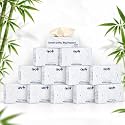 2 ply Facial Tissues Blue (12 Boxes X 100 Tissues) 1200 Tissues Eco Friendly Tissue Paper for Home Made from 100% Natural Bamboo Chemical Free Soft Absorbent Tissue Paper | 12 Boxes