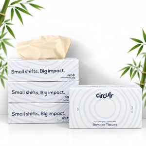 2 ply facial tissues blue 4 boxes x 100 sheets 400 sheets eco friendly tissue paper for home made from 100 natural bamboo chemical free soft absorbent tissue paper 