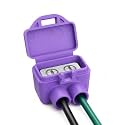 2-Port Aluminum-to-Copper Wire Connectors, 25 Pack Screw Terminal Electrical Wire Connectors, Pre-Filled with Oxide Inhibitor for Solid & Stranded Wires, Residential & Industrial Wiring