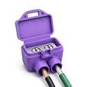 2-Port Aluminum-to-Copper Wire Connectors, 50 Pack Screw Terminal Electrical Wire Connectors, Pre-Filled with Oxide Inhibitor for Solid & Stranded Wires, Residential & Industrial Wiring