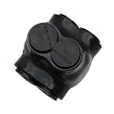 2 Port Insulated  Splice Connector 3/0-6AWG Cable Range 7/32" Allen Hex and Pre-Filled with Oxidation Inhibitor 2.09" L*1.89" W*1.82" H (1PCS)
