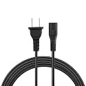 2-Prong AC Power Adapter Cord Lead Cable Compatible with 4 PS4 Pro