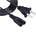 2 Prong Power Cord Replacement for Sony PlayStation 3 PS3 CECH-4001B CECH-4301A CECH-4201B CECH2001A CECH-2501A CECH-3001A 8Ft Power Cord AC Cable