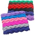 Curved Rick Rack Ribbon 6 Yards Wavy Edge Trim 8Mm Sewing Crafting Lace for DIY Clothing Accessories Dress Sarees Blouses Caps Bags