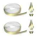 2 Rolls 32Ft Car Pinstriping Tape, Vinyl Pin Stripe Decal (Gold)