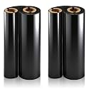 2 Rolls 4.33" x 244' Thermal Transfer Ribbon,Enhanced Wax-Resin Ribbon