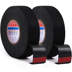 2 Rolls Black Wire Harness Cloth Tape