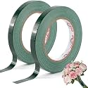 2 Rolls Green Floral Tape 1/2" x 30Yd Waterproof Florist Tape