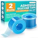 2 Rolls Soft Silicone Tape,Pre - Cut Waterproof Medical Tap