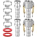 2 Set 1 Inch Camlock Fittings Type C&E