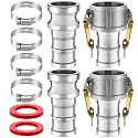 2 Set 2 Inch Camlock Fittings Type C&E