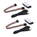 2 Set 24MHz 8CH 24MHz 8 Channel USB Logic Analyzer Device with EMI Ferrite Ring USB Cable UART IIC SPI Debug Compatible with Ar-duino ARM FPGA M100 SCM