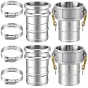 2 Set 4 Inch Camlock Fittings Type C&E