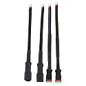 2 Set DT 2 Pin Male Female Wiring Harness for Car Fog Lights Work Driving Lights Bar Replacement Connectors