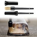 2 Set Hoof Oil Brush with Cap Soft Horse Face Cleaning Brush